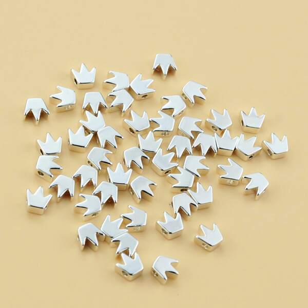 

50pcs Crown Design DIY Jewelry Accessory, Silver