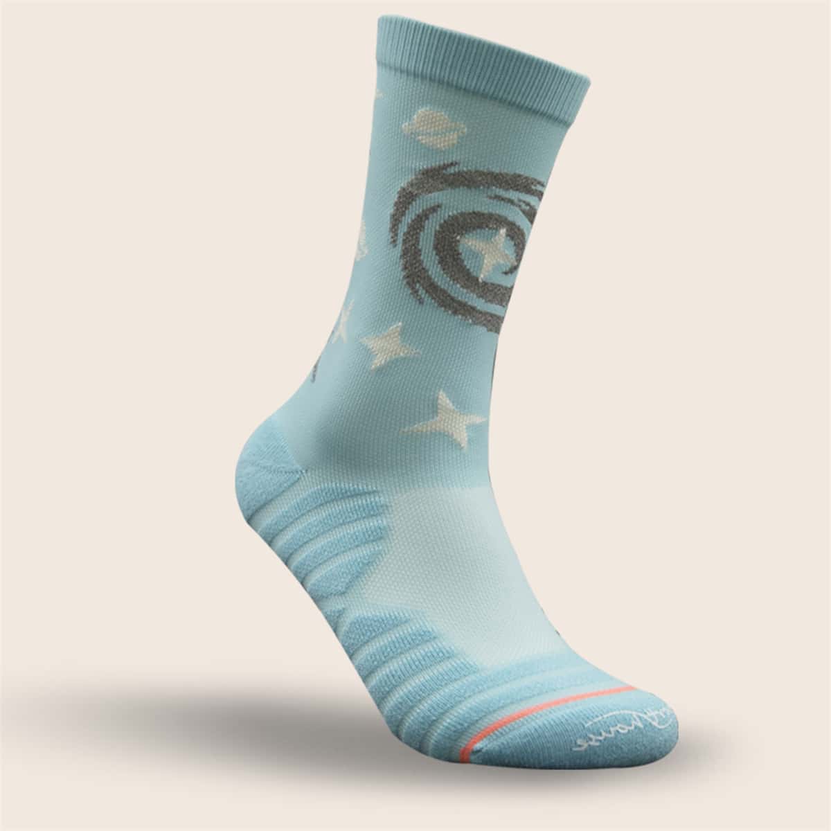 

1pair Breathable Sports Socks, Baby blue