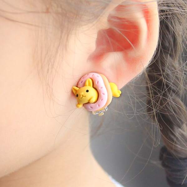 

Toddler Girls Cartoon Animal Decor Ear Cuffs, Multicolor