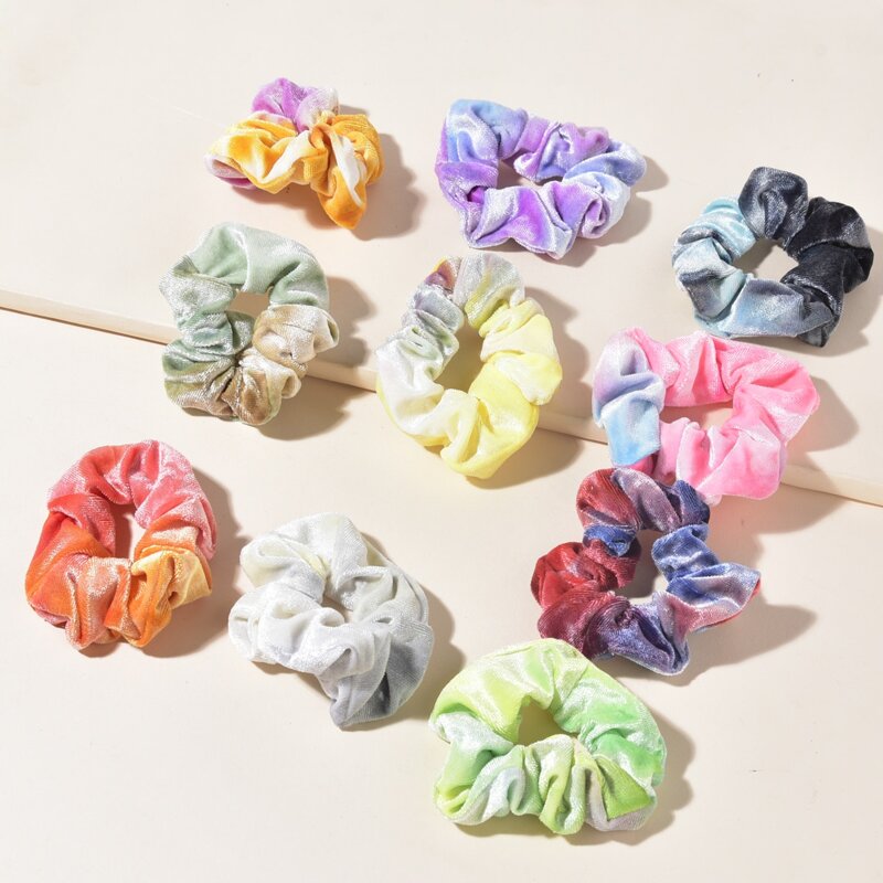 

10pcs Random Graphic Scrunchie, Multicolor