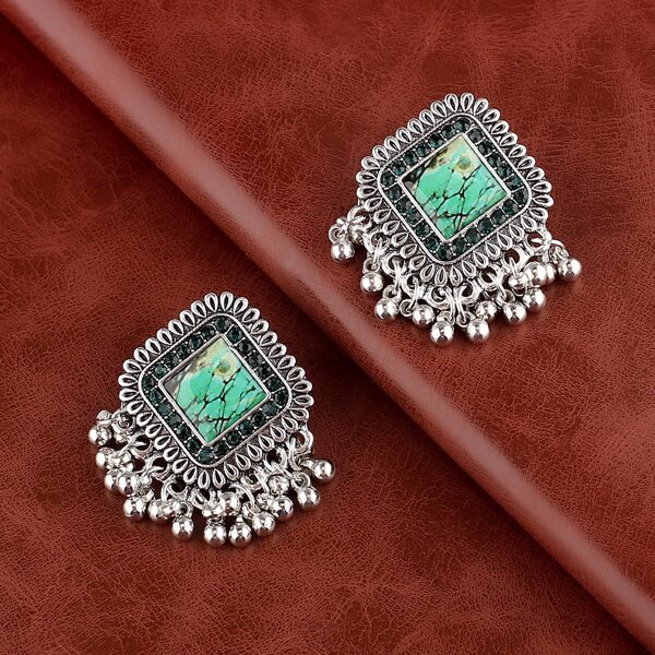 

Geometric Drop Earrings, Multicolor