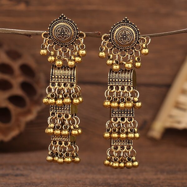 

Jhumka Drop Earrings, Gold