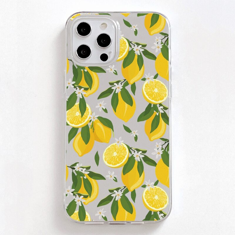 

Lemon Print Phone Case, Multicolor