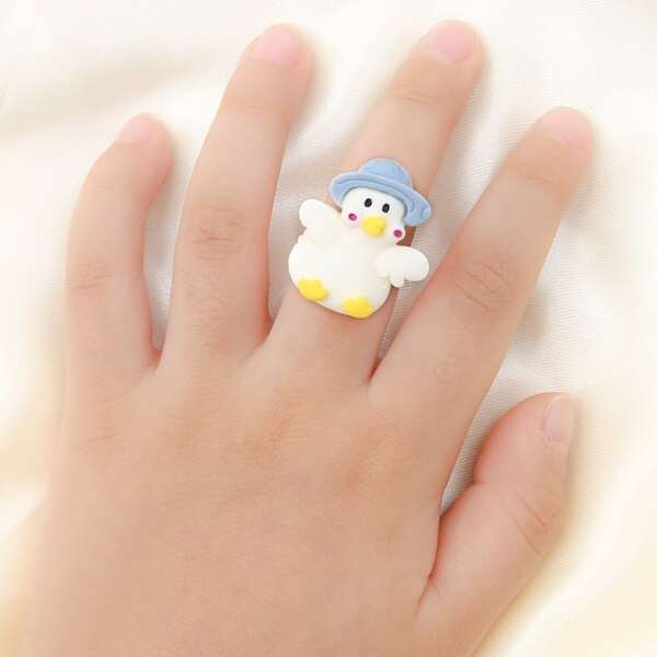 

Toddler Girls Duck Decor Cuff Ring, Multicolor