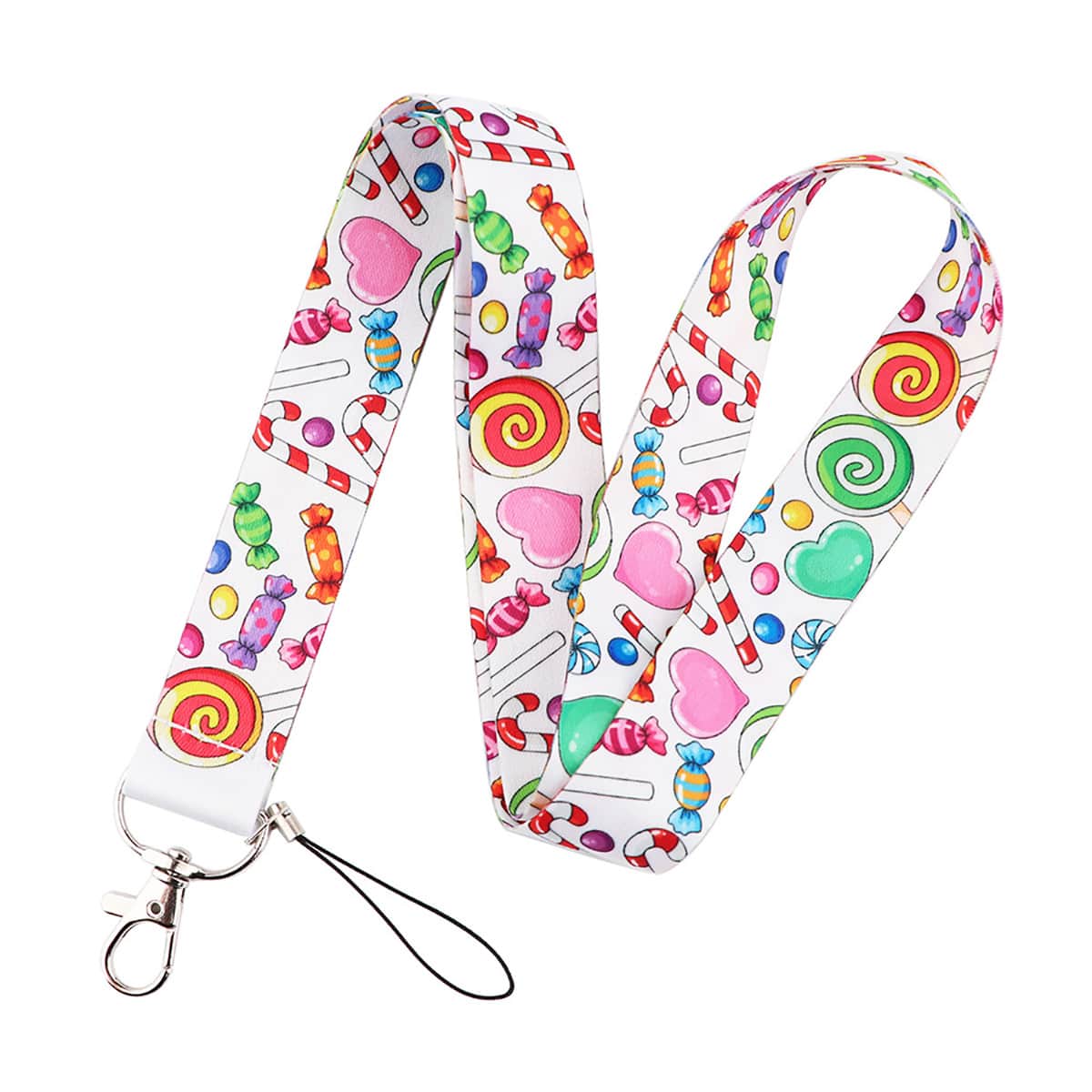 

Heart Pattern Phone Lanyard, Multicolor