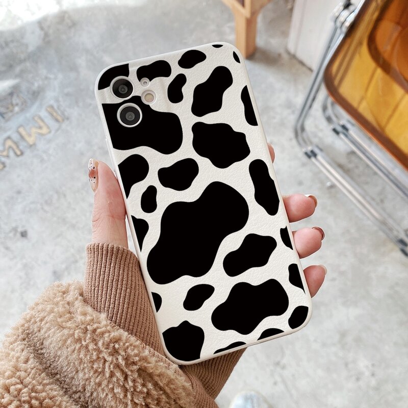 

Cow Pattern Phone Case, Black and white