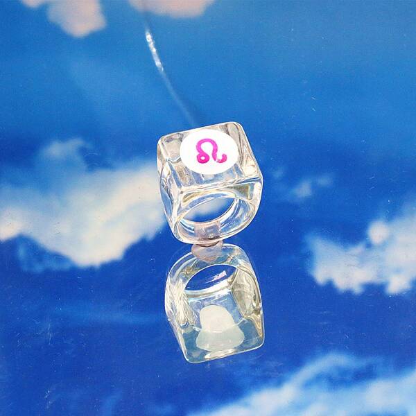 

Clear Resin Ring, Multicolor