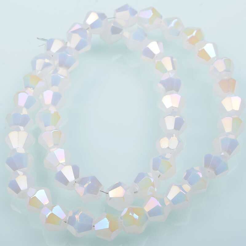 

1pack 6MM Geometric Glass Bead, Clear