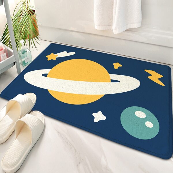 

Planet Pattern Rug, Navy blue
