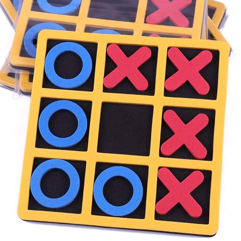 

1pc Tic-Tac-Toe Board Game, Multicolor