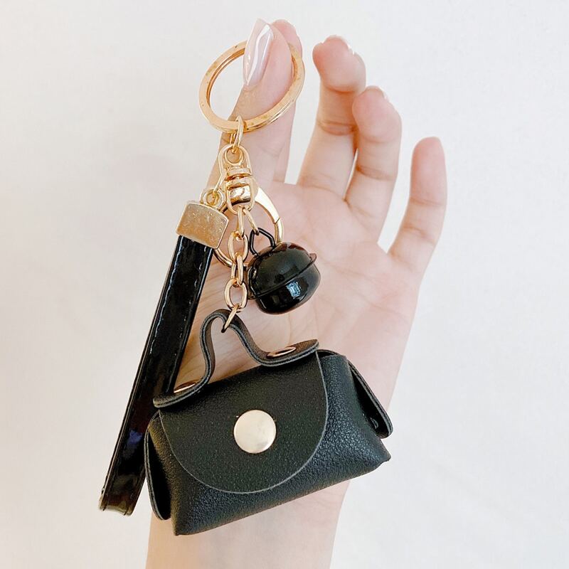 

Bell Charm Keychain, Black