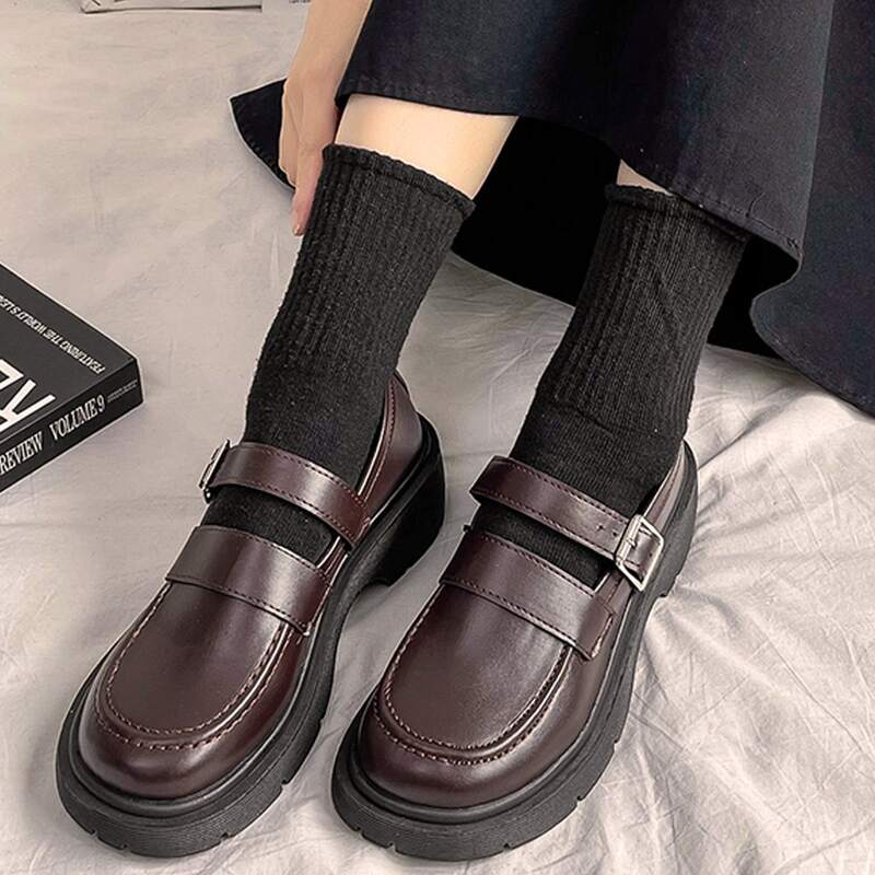 

Minimalist Platform Mary Janes, Brown