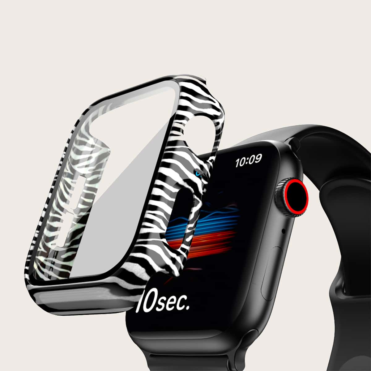 

Zebra Stripe Pattern Case For iWatch, Black and white