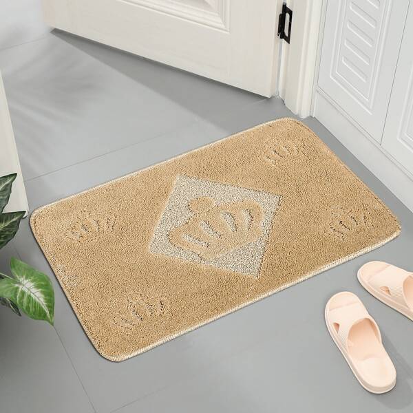 

Crown Pattern Floor Mat, Khaki