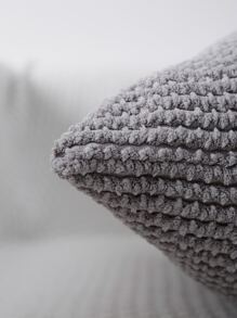 Miater 1入組素色靠墊套不附帶墊芯 - 灰色 - 查看 3