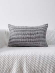 Miater 1入組素色靠墊套不附帶墊芯 - 灰色 - 查看 4