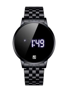 REWARD 1 件触摸屏数字显示男士电子手表 - 黑色 - 查看 4