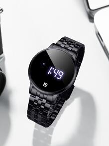 REWARD 1 件触摸屏数字显示男士电子手表 - 黑色 - 查看 9
