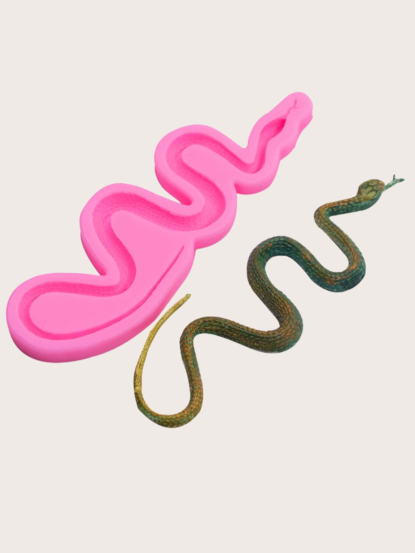 1pc Snake Chocolate Mold - Pink - View 1
