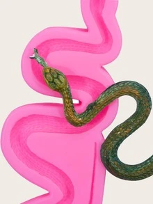 1pc Snake Chocolate Mold - Pink - View 4