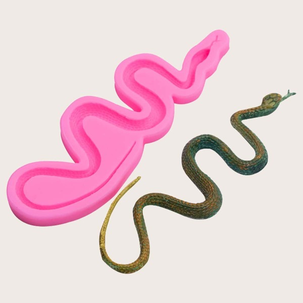 

1pc Snake Chocolate Mold, Pink