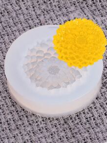 1入組花朵設計糖果模具 - 白色 - 查看 1