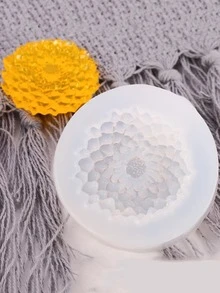 1入組花朵設計糖果模具 - 白色 - 查看 2