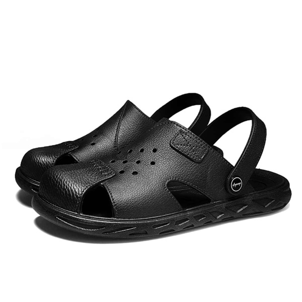 

Men Cut Out Slingback Sandals, Black