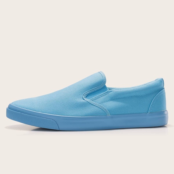 

Men Minimalist Slip-On Sneakers, Baby blue