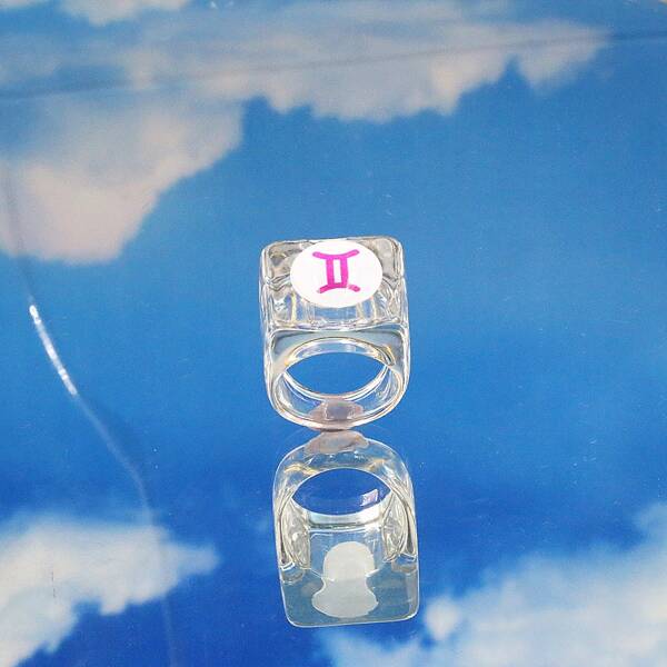 

Clear Resin Ring, Multicolor