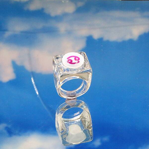 

Clear Resin Ring, Multicolor