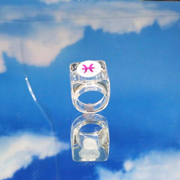 

Clear Resin Ring, Multicolor