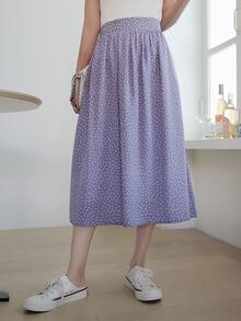 DAZY Polka Dot Longline Skirt