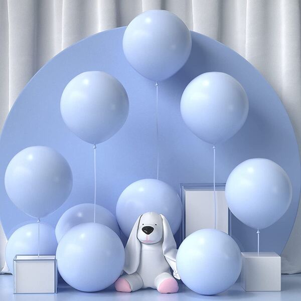 

10pcs Solid Color Decoration Balloon, Blue