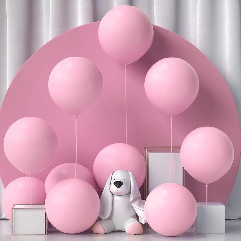 

10pcs Solid Color Decoration Balloon, Pink