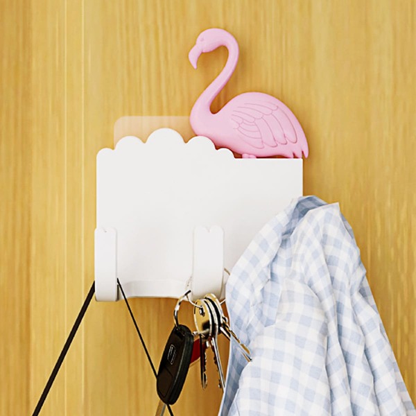 

1pc Flamingo Shaped Random Color Wall Hook, Multicolor