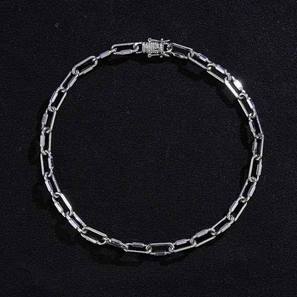 

Men Minimalist Chain Necklace, Silver