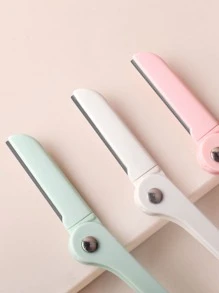 修眉剃須刀3把裝塑料拳擊盒折疊剃須刀女士修眉刀面部剃須刀折疊面部剃須刀男女適用 - 彩色 - 查看 2