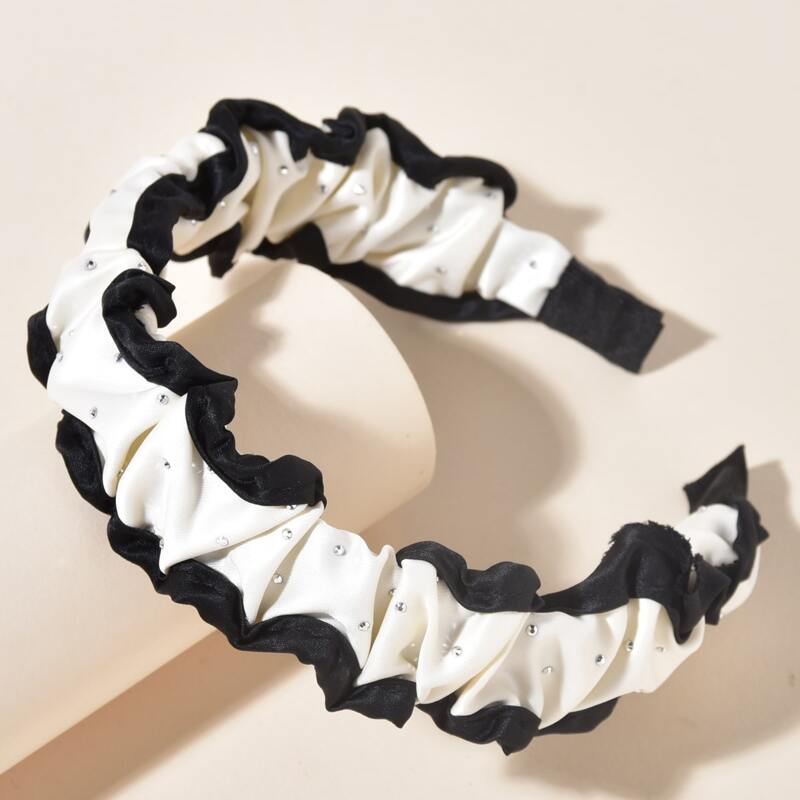 

Rhinestone Decor Ruched Headband, Multicolor