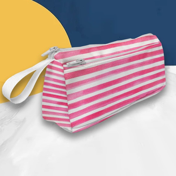 

Пенал в полоску, Розовые