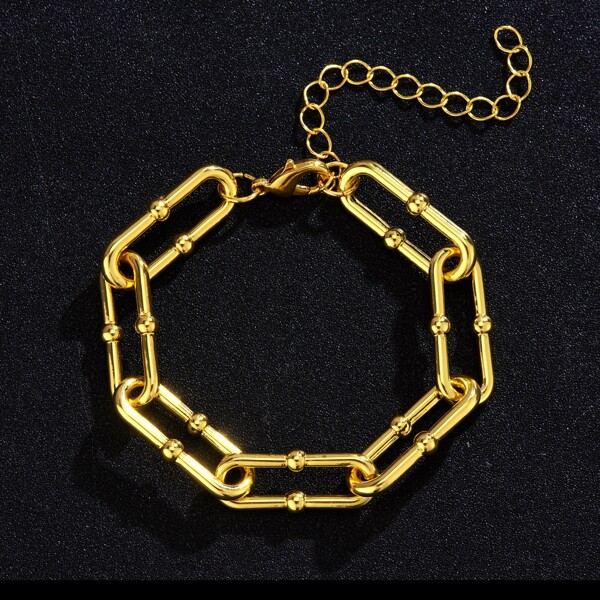 

Men Simple Bracelet, Gold