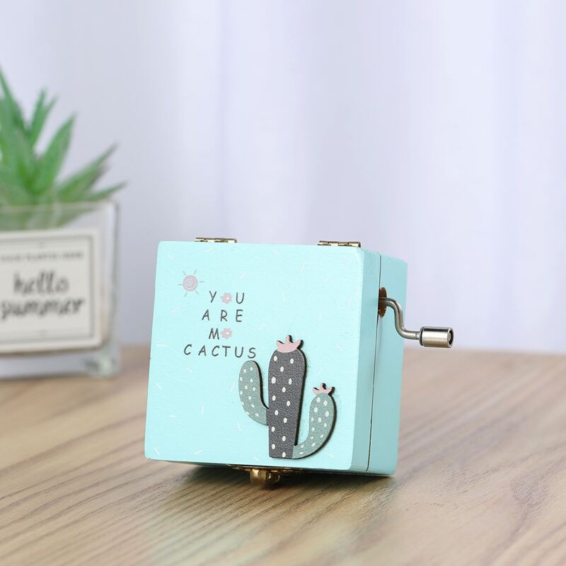 

1pc Mini Cactus Music Box, Multicolor