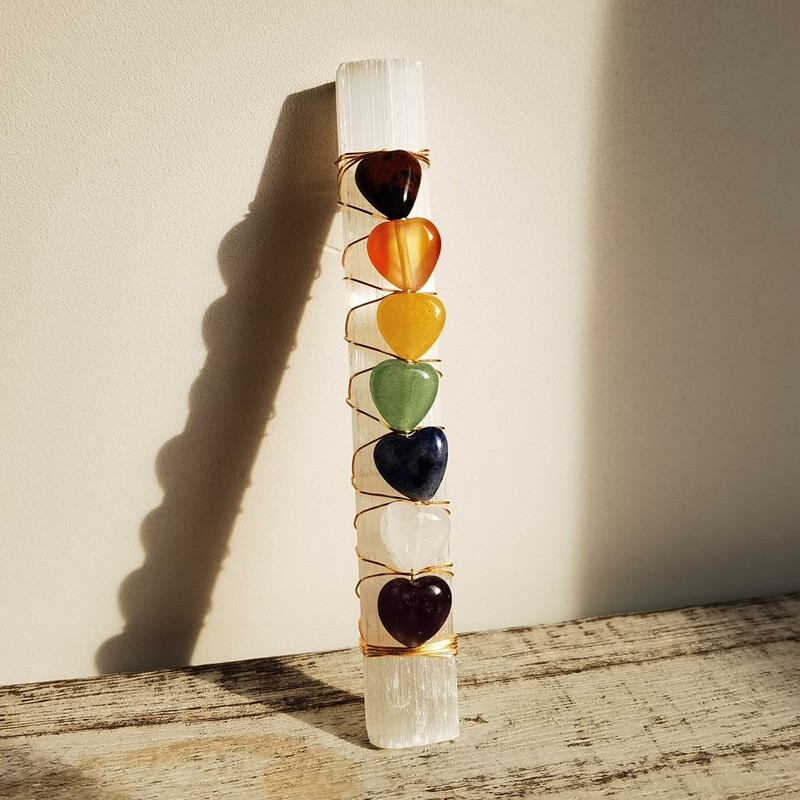 

1pc Heart Detail Stone Decoration, Multicolor