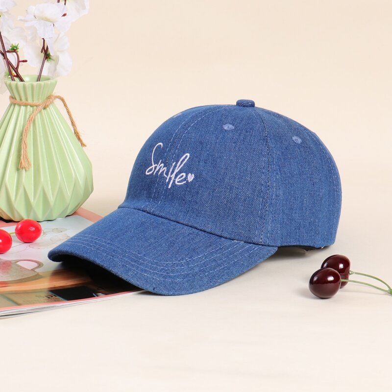 

Letter Graphic Embroidery Baseball Cap, Navy blue