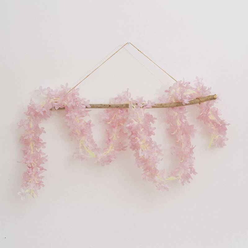 

1pc Artificial String Flower, Baby pink