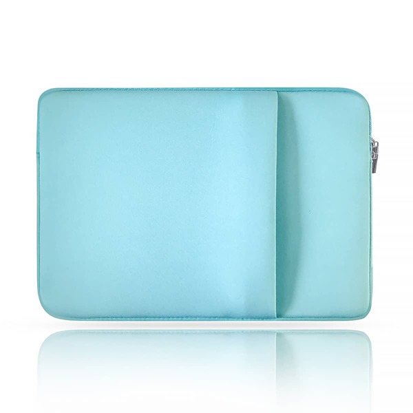 

13 Inch Plain Laptop Bag, Mint green