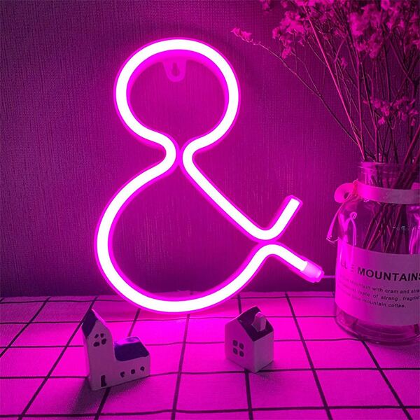 

Symbol Shaped Neon Light, Pink
