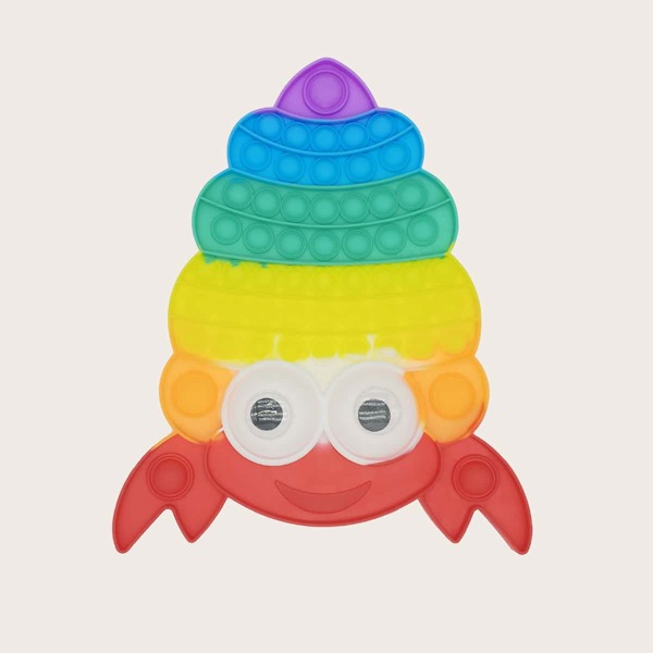 

1pc Lobster Shaped Random Push Pop Bubble, Multicolor