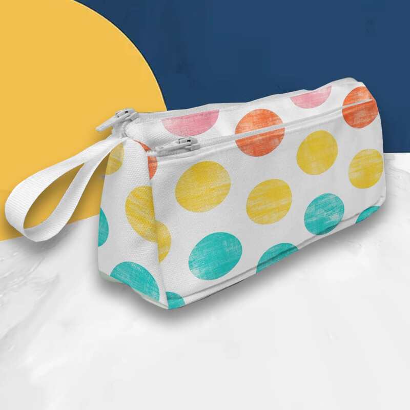 

Polka Dot Pattern Pencil Bag, Multicolor