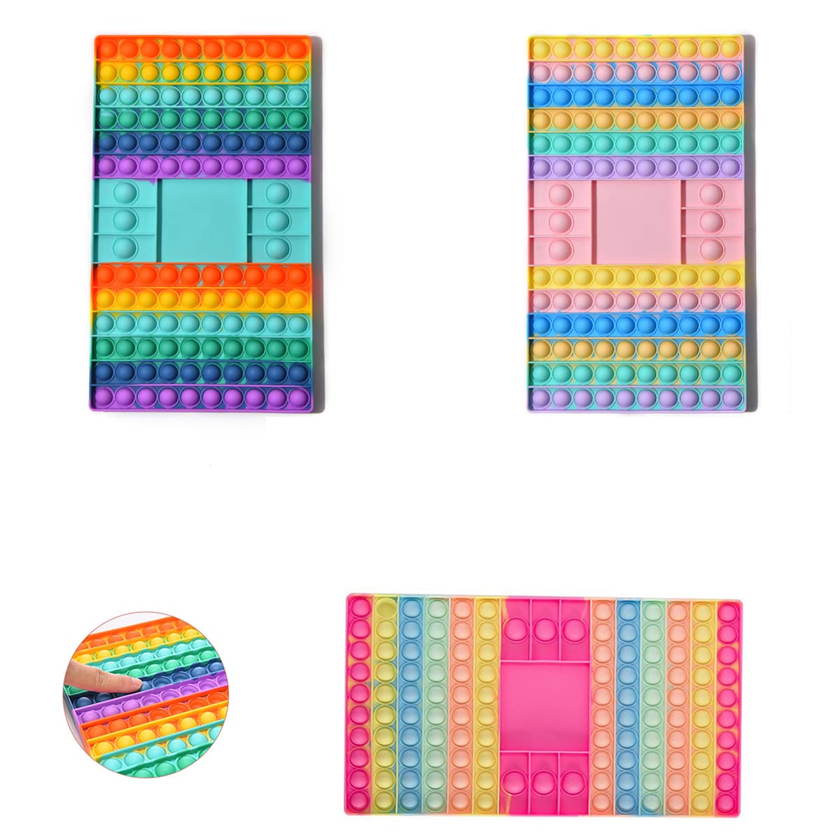 

1pc Random Color Push Pop Bubble, Multicolor